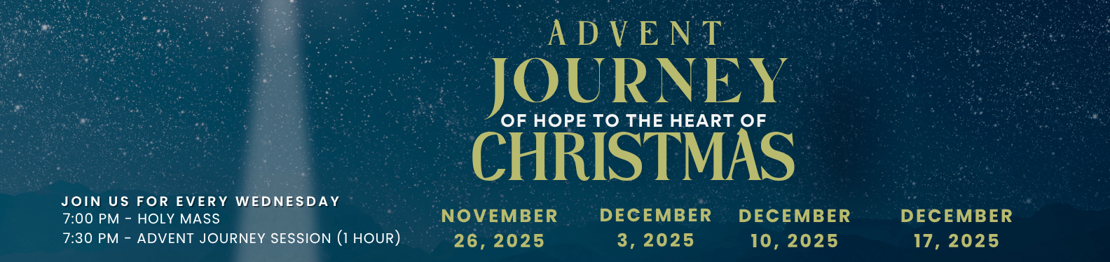 Advent Journey Banner